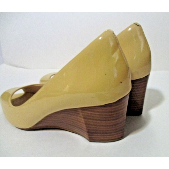 Cole Haan Lemon Yellow Patent  Wedge - NWOT - Size 9-1/2B - Picture 5 of 7
